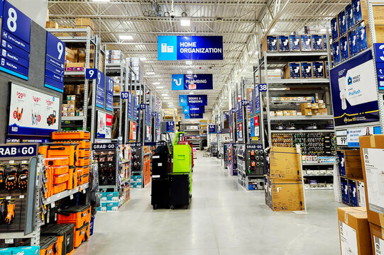 Lowe's Home Improvement Store Inside, North Carolina, USA
