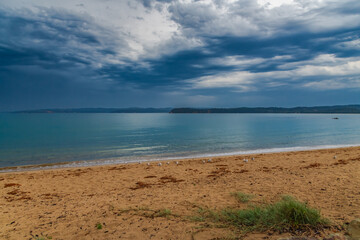 The calm after the storm by the water