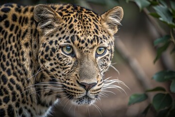 Obraz premium close up portrait of a leopard