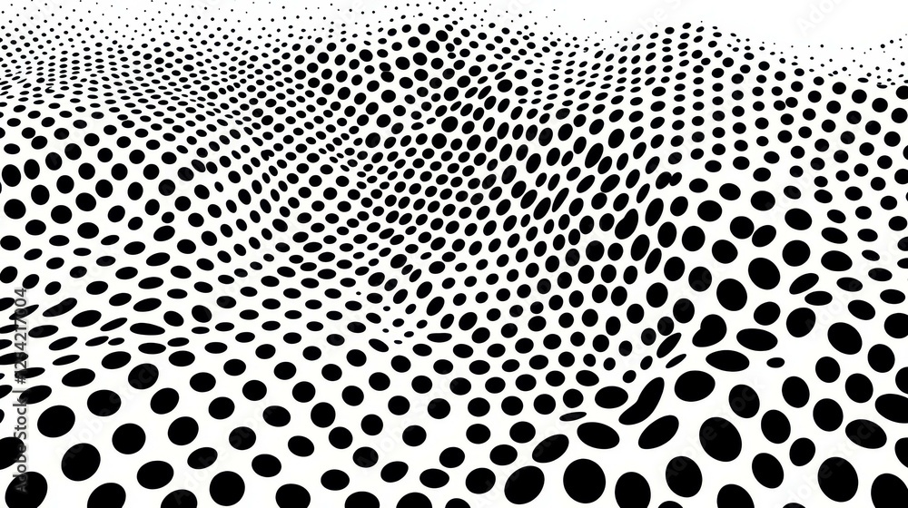 Poster explore a stylish halftone pattern background featuring geometric gradients for a modern, abstract f