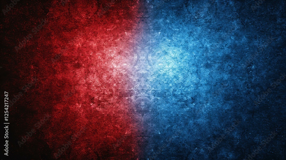Poster a vibrant blue and red gradient blends seamlessly, creating an abstract background perfect for your 