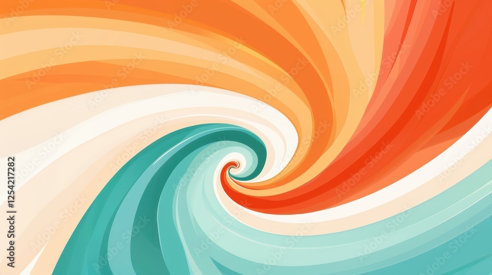 Poster explore a vibrant swirl of colors in this abstract background, blending segments that create a livel