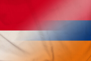 Indonesia and Armenia government flag international negotiation ARM IDN