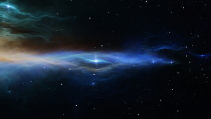 宇宙空間　3DCGレンダリング