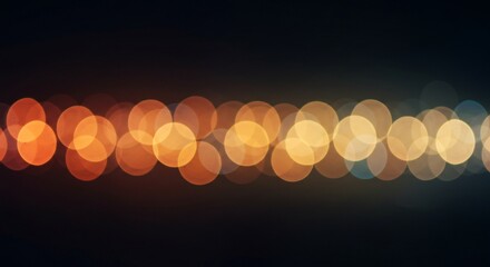 Soft bokeh light effects with warm, colorful orbs