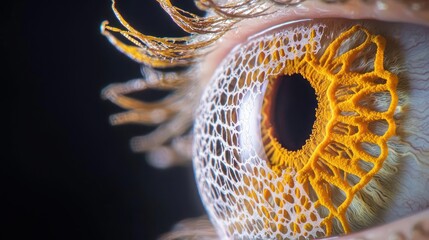 Close Up Of Human Eye Detail