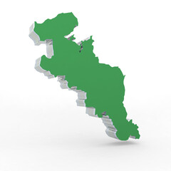 Fototapeta premium 京都府（緑：左25度）