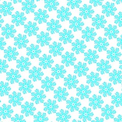 seamless pattern with snowflakes