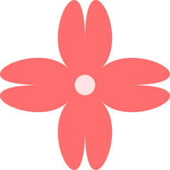 red flower icon symbol