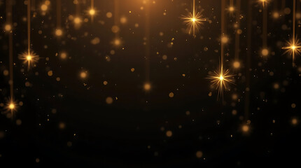 golden christmas lights