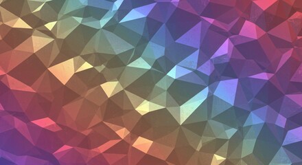 Fototapeta premium Polygonal patterns with iridescent gradients and subtle textures