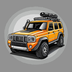 unique and cool suv vector car 