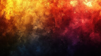 Naklejka premium A vibrant abstract background with a gradient of warm colors blending into dark hues.