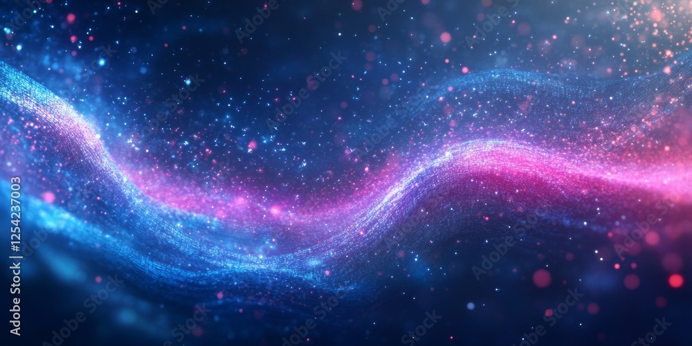 Canvas Prints cosmic sparkle wave galaxy background design