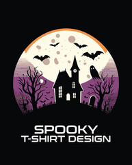 Spooky Vector T Shirt Design