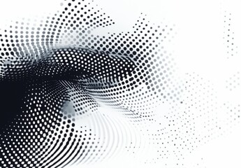 abstract halftone white background design