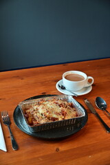 grilled steak with potatoes and vegetables