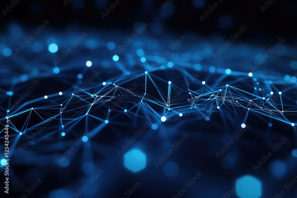Poster abstract computer technology blue background banner futuristic business data technology modern conce