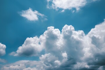 View of a Cloudy Blue Sky, Blue Sky with Clouds