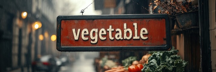 Obraz premium Vintage sign with the word 