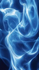 Naklejka premium Abstract Blue Glowing Particles Design