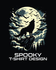 Spooky Vector T Shirt Design