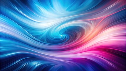Fototapeta premium Gradient swirls of blue and pink hues blend into a blur of abstract background, evoking a sense of depth and movement