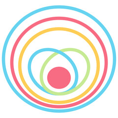 Quantum Complexity Flat Icon