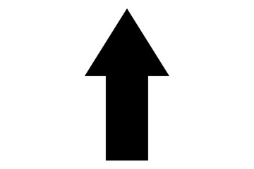 Black up arrow icon