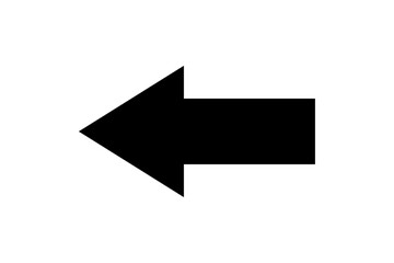 Black left arrow icon