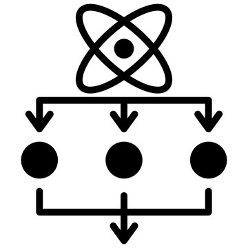 Quantum Parallel Processing Glyph Icon