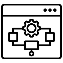 Algorithm Design Outline Icon