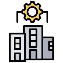 Infrastructure Outline Color Icon