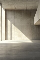 Fototapeta premium Empty Room Empty Space with cement wall floor gray on background