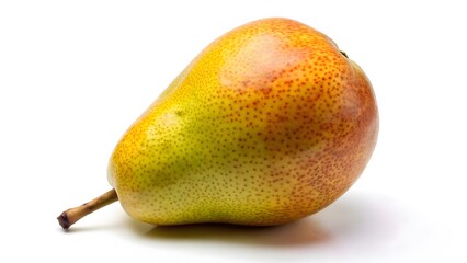 Ripe Pear on White Background