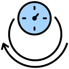 Weight Management Outline Color Icon