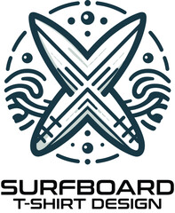  Surfboard Vector T Shirt Design