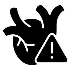 Cardiomyopathy Glyph Icon