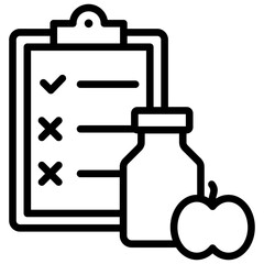 Diet Outline Icon