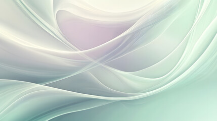 Fototapeta premium Serene Flowing Abstract Background Pastel Green and Lavender Hues