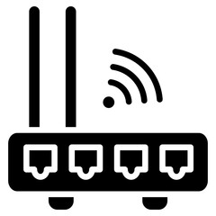 Router Glyph Icon