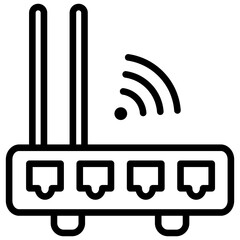 Router Outline Icon
