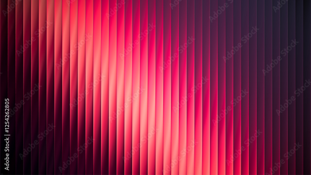 Poster elegant colorful gradient stripes with ribbed fractal glass effect. bold and dynamic design blending