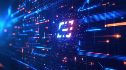 Obraz premium Abstract background in concept of artificial intelligence