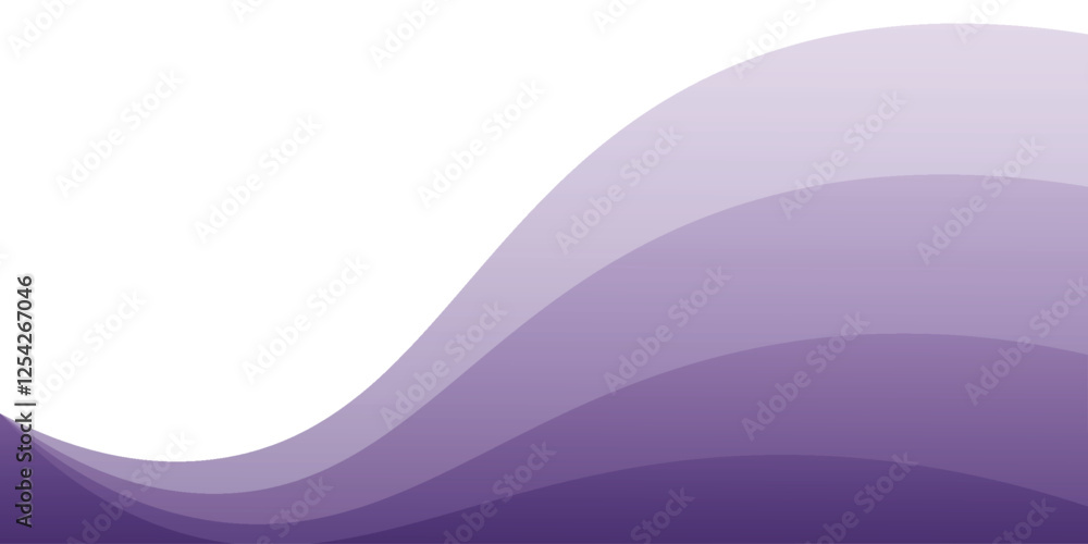 Poster abstract purple wave element vector image for backdrop or presentation background.