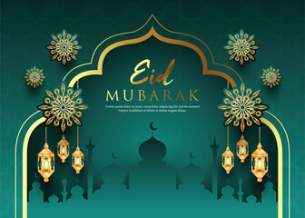 Eid Mubarak design. Eid al Fitr illustration
