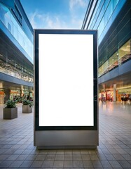 ショッピングモールの屋外デジタル広告ディスプレイモックアップ | 企業・ブランド向け

