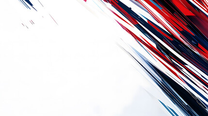 Fototapeta premium Abstract Dynamic Diagonal Lines in Red, White, and Blue