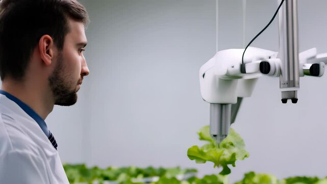 Robotic Arm in Hydroponic Farm