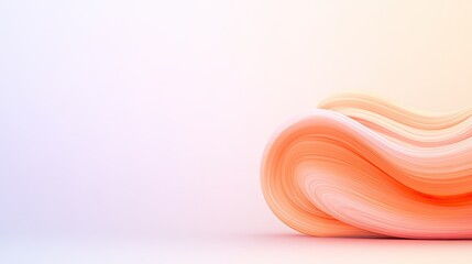 Abstract wave design in soft pastel colors, creating a serene atmosphere for backgrounds